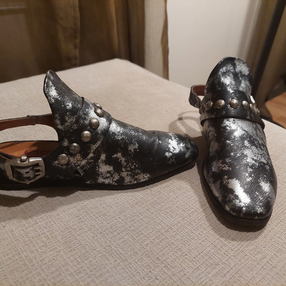 A.S 98 open heels loafers size 8